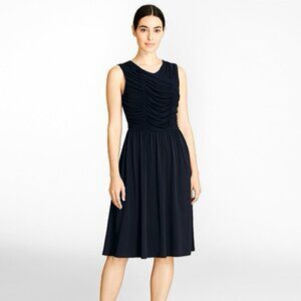 NWT Brooks Brothers Red Fleece Elegant Black Sleeveless Dress XS
